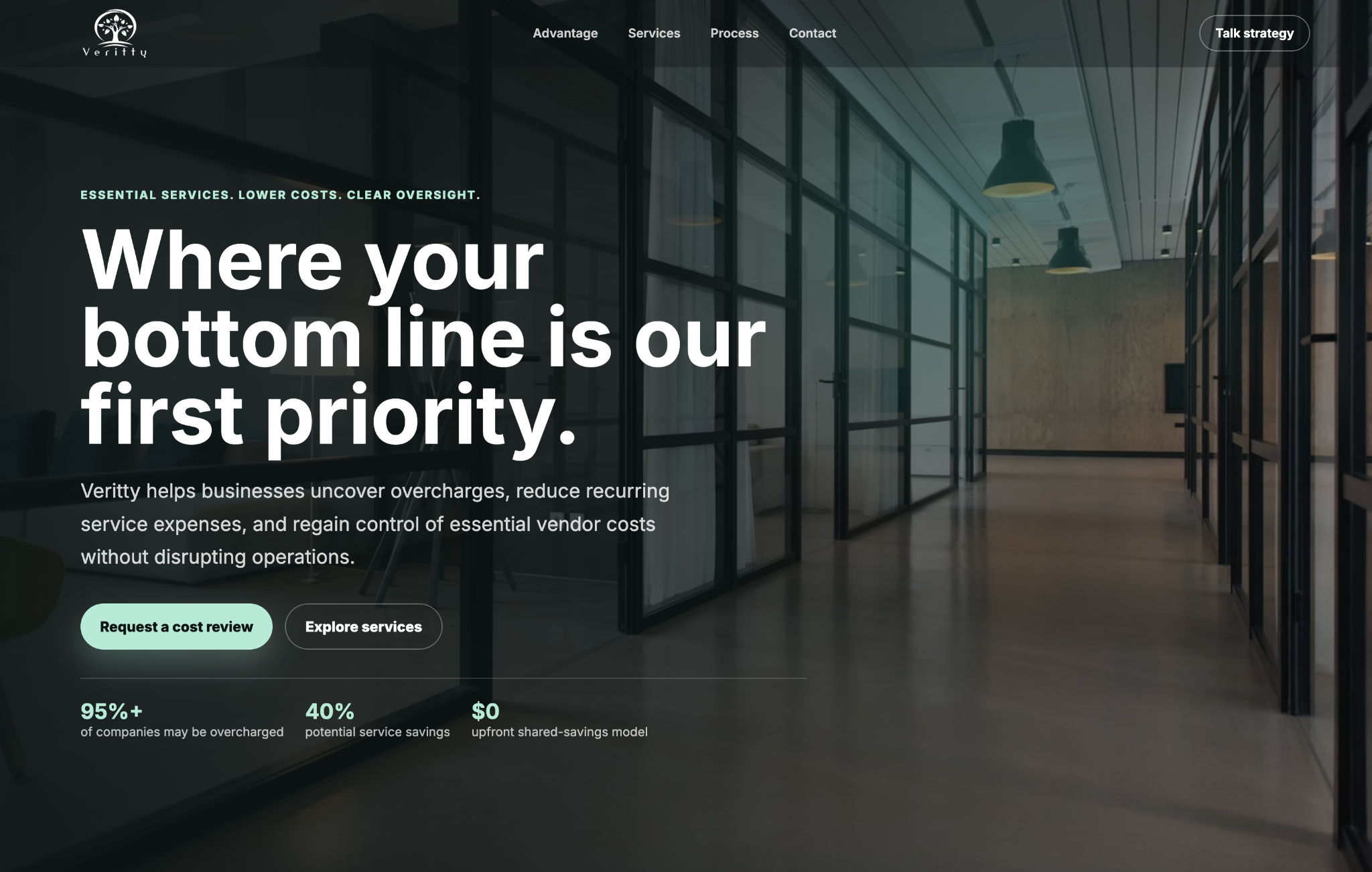 Veritty desktop website after rebuild