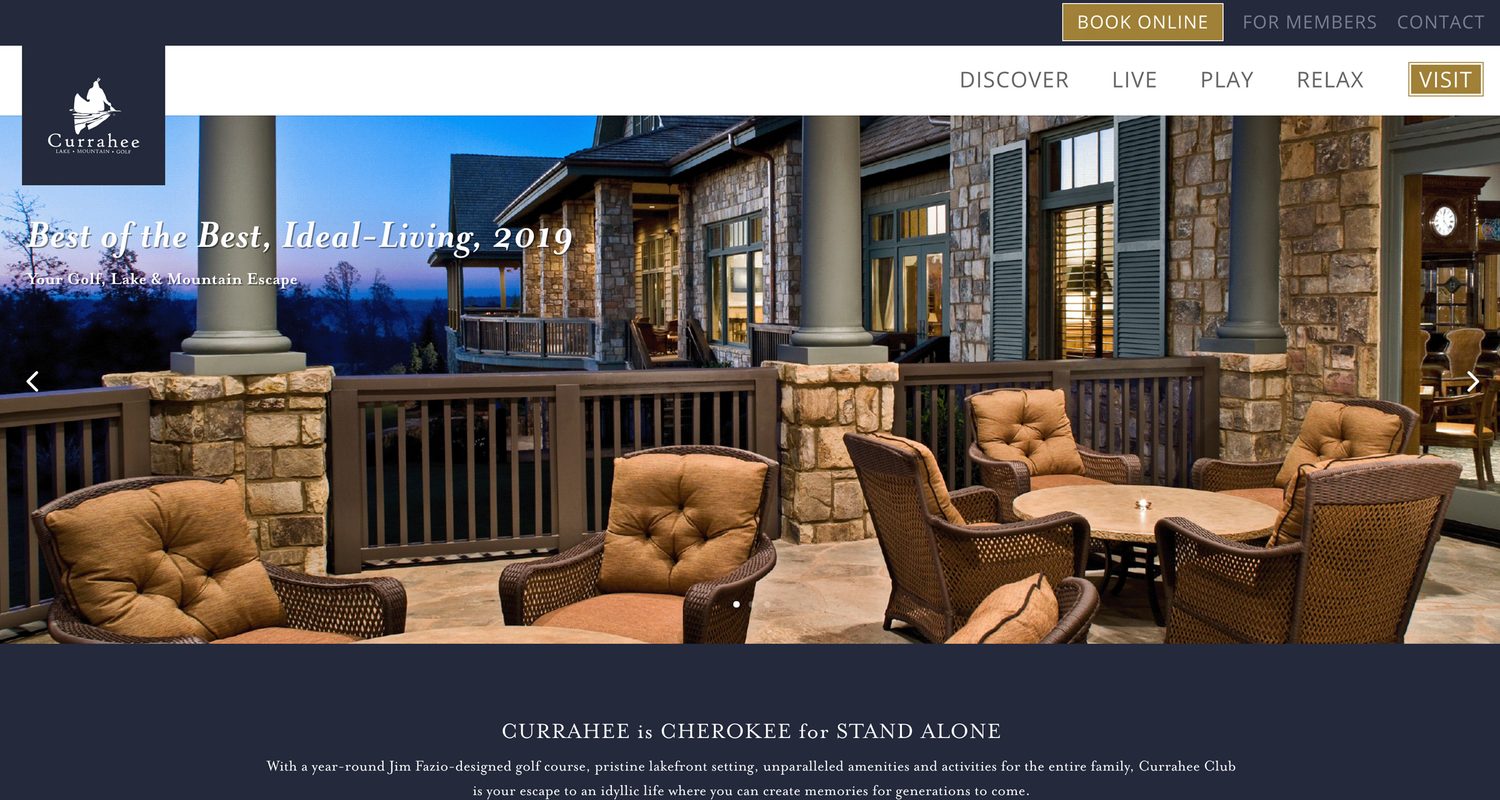 Currahee Club website screenshot
