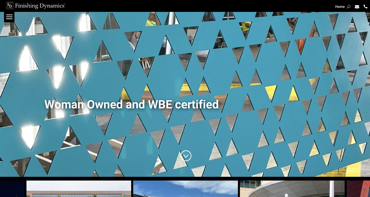 Finishing Dynamics website screenshot
