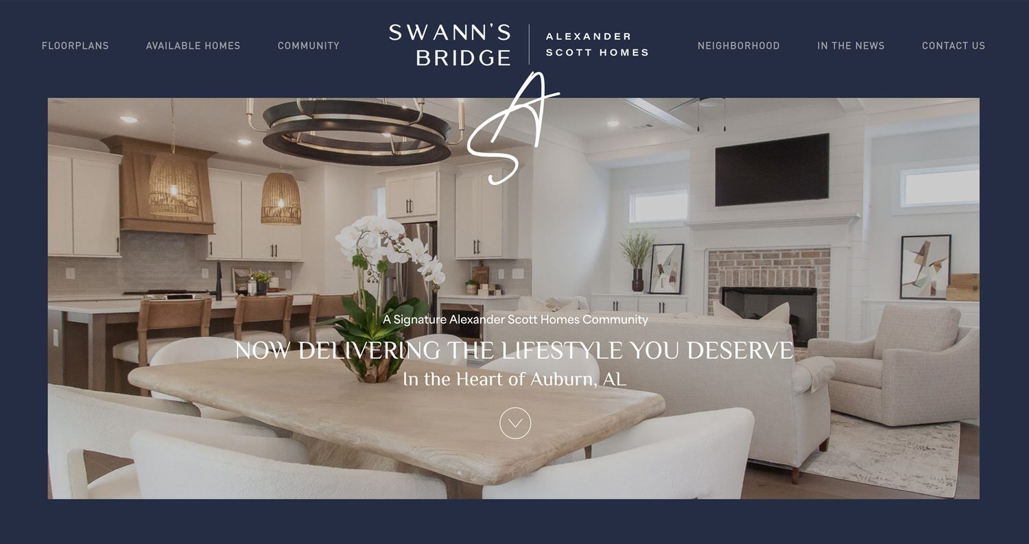 Swann's Bridge website screenshot