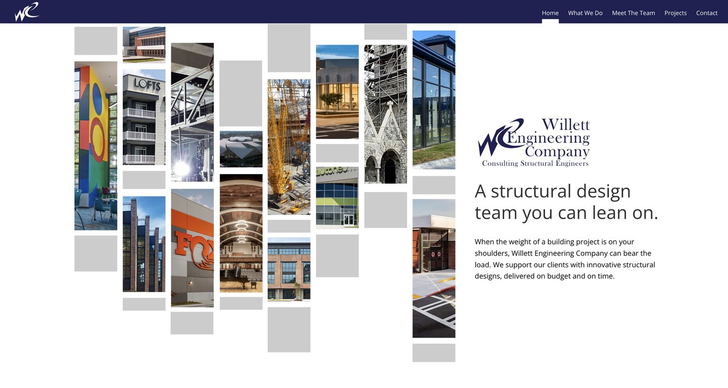 Willett Engineering website screenshot